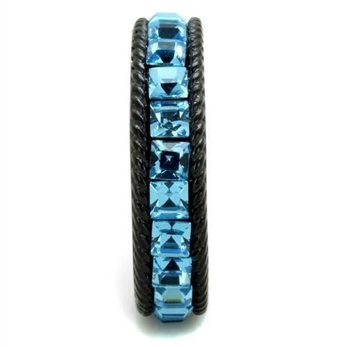 IP Black (Ion Plating) Stainless Steel Ring with Top Grade